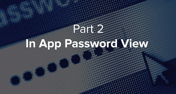 In App Password View