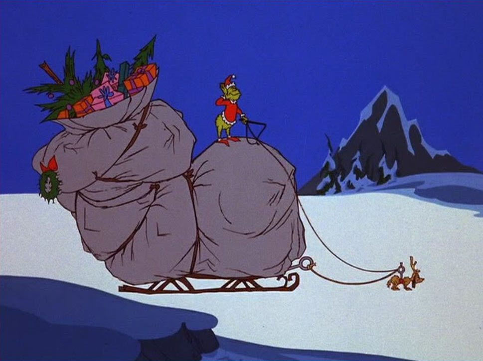 The Grinch left Whoville that night with a sleigh full of Christmas goods plus a treasure trove of Whoville data